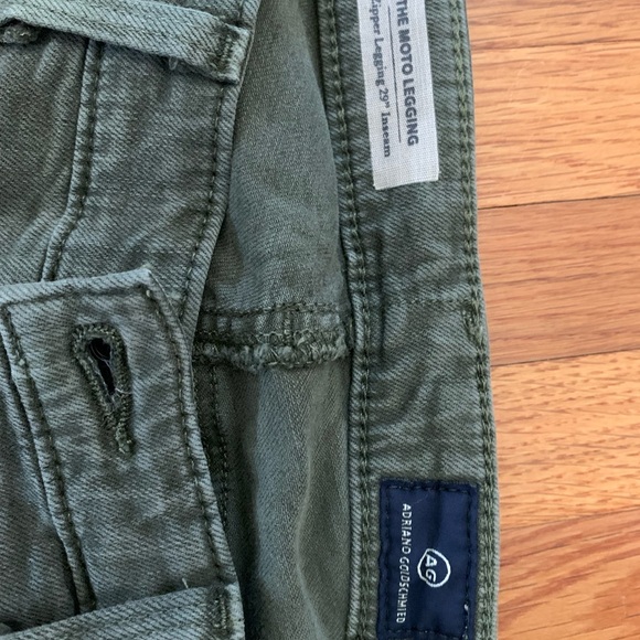 Adriano Goldschmied olive green Moto Legging Jeans size 28 - Picture 5 of 6